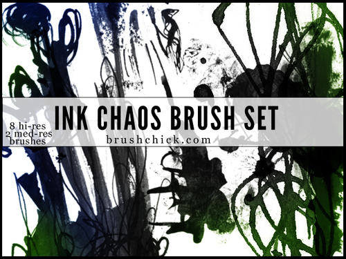 Ink and Chaos photoshop brushes