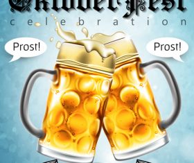 Lager beer poster template vector 02