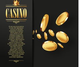 Luxury casino background design vector 05