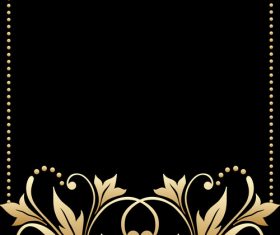 Luxury frame with floral decor vectors 01