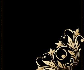 Luxury frame with floral decor vectors 02