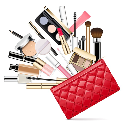 Makeup Bag vectors material