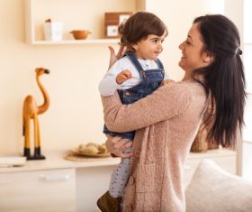 Mother and Baby Girl Stock Photo 05