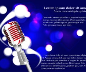 Music background fashion design vector 01