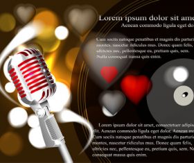 Music background fashion design vector 02