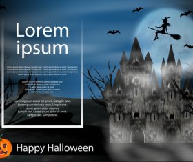 Night halloween background design vector 02