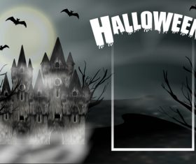 Night halloween background design vector 03