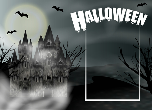 Night halloween background design vector 03