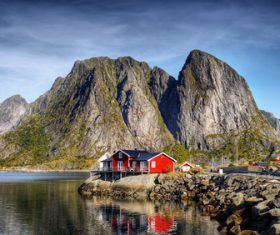 Norwegian Bay Chalet Stock Photo 02