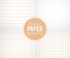 Notepad paper pattern design vector 03