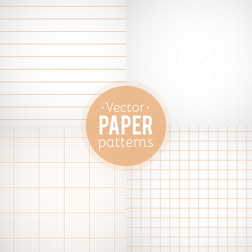 Notepad paper pattern design vector 03