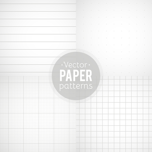 Notepad paper pattern design vector 04
