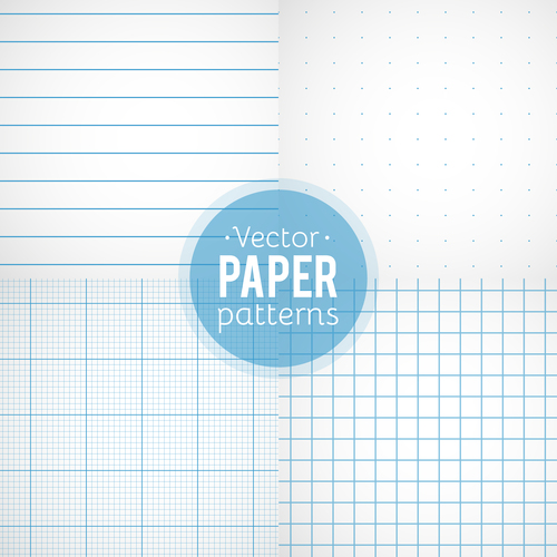Notepad paper pattern design vector 05