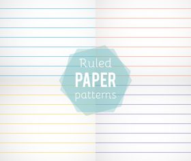 Notepad paper pattern design vector 06