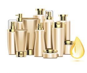 Nourishing Cosmetics design vectors material