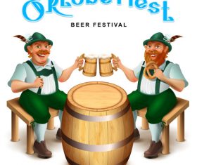 Oktoberfest beer fastival background vectors