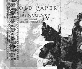 Old Paper Photoshop brushes