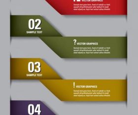 Origami infographic picture vector