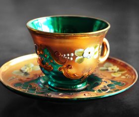 Ornamental tea cup Stock Photo