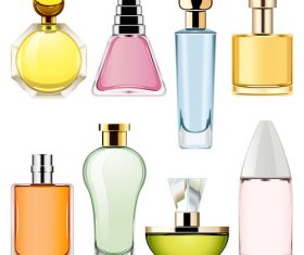 Perfume design vectors material 01
