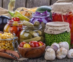 Pickled Canned vegetables Stock Photo 02