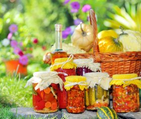 Pickled Canned vegetables Stock Photo 03