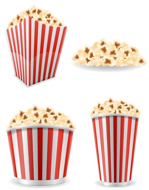 Popcorn illustration vectors 01