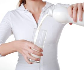 Pour the milk Stock Photo 02