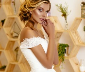 Pretty blond woman Stock Photo 02