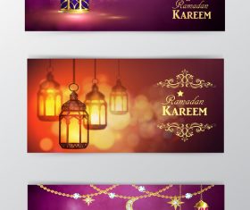 Ramadan kareem greenting cards desgin vector 03