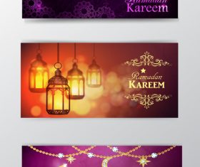 Ramadan kareem greenting cards desgin vector 05