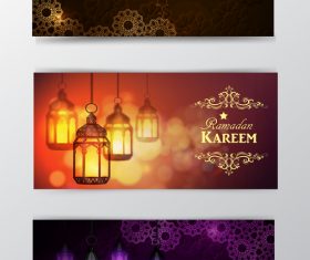 Ramadan kareem greenting cards desgin vector 06