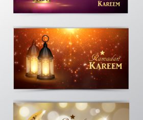 Ramadan kareem greenting cards desgin vector 09