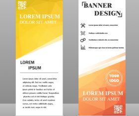 Scrolls business banners template vectors set 01