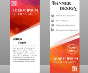 Scrolls business banners template vectors set 02