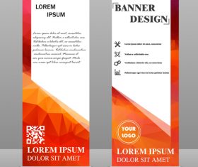 Scrolls business banners template vectors set 03
