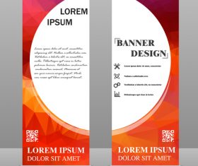 Scrolls business banners template vectors set 04
