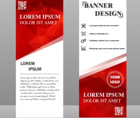 Scrolls business banners template vectors set 09