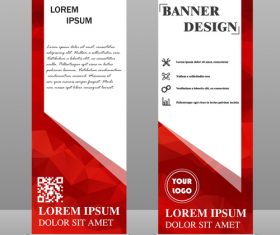 Scrolls business banners template vectors set 10