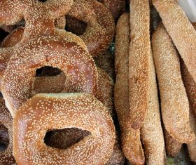 Sesame bread Stock Photo 02