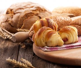 Sesame bread and rye bread Stock Photo