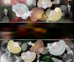 Shell with blured background vector