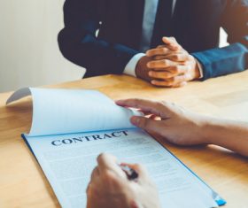 Signing Contract Stock Photo 04