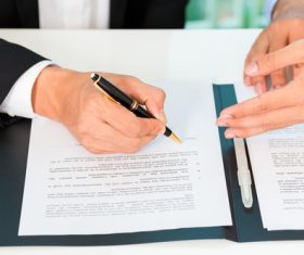 Signing Contract Stock Photo 05