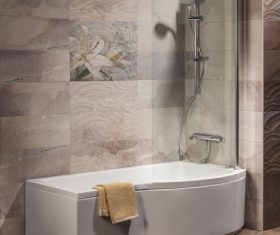 Simple modern bathroom Stock Photo 01