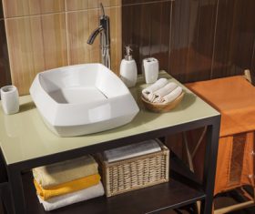 Simple modern bathroom Stock Photo 03