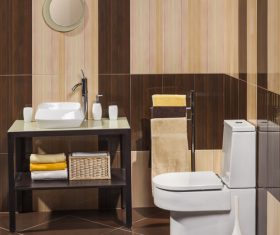 Simple modern bathroom Stock Photo 05