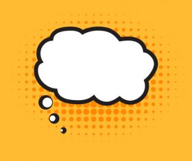 Speech bubble cloud vector design 01