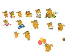 Squirrel vector cartoon