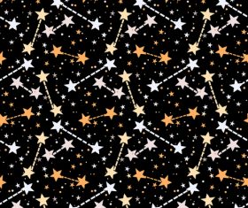 Stars seamless pattern vector material
